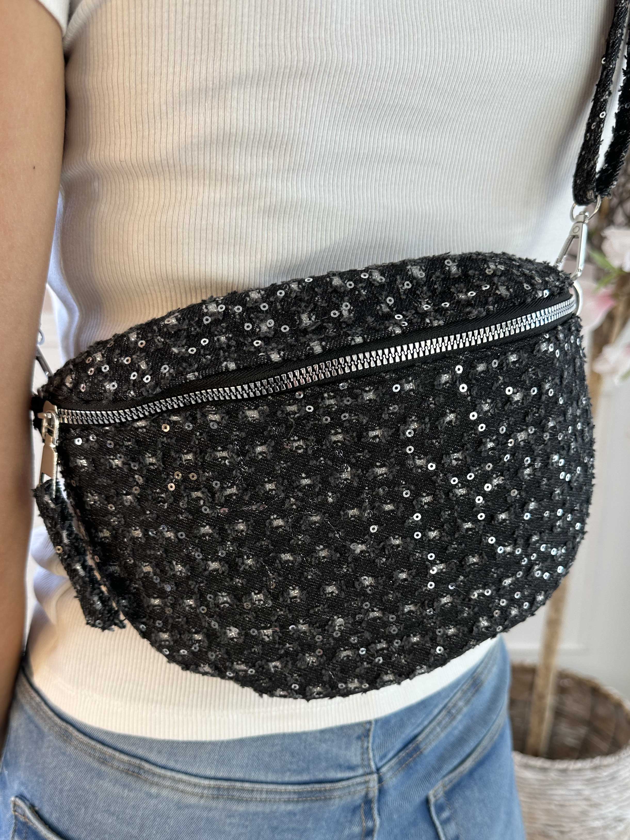 Viviane Denim - Liten crossbody-väska